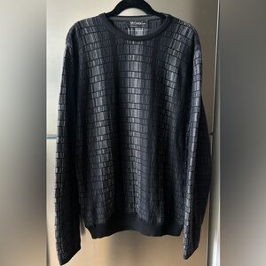 St. Croix Textured Wool Sweater XL Made in USA Knit